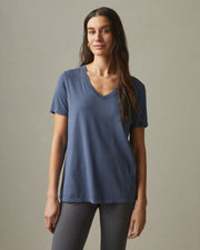 women's classic cotton v-neck tee